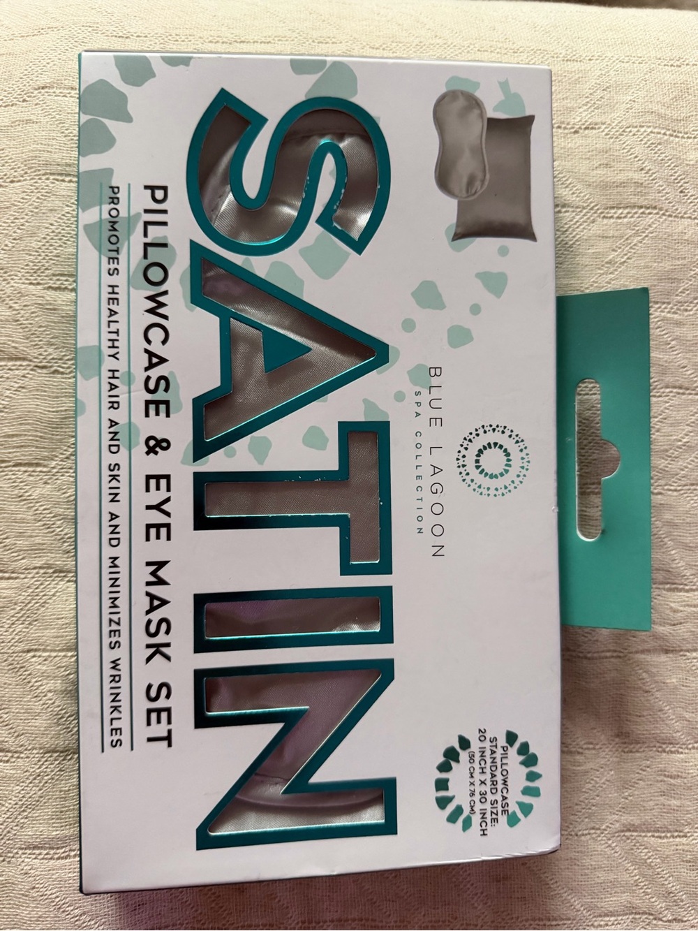 Satin Pillowcase & Eye Mask Set - silver